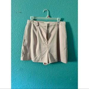 H&M Dusty Pink Pleated High Waisted Shorts